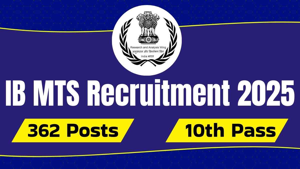 IB MTS Recruitment 2025